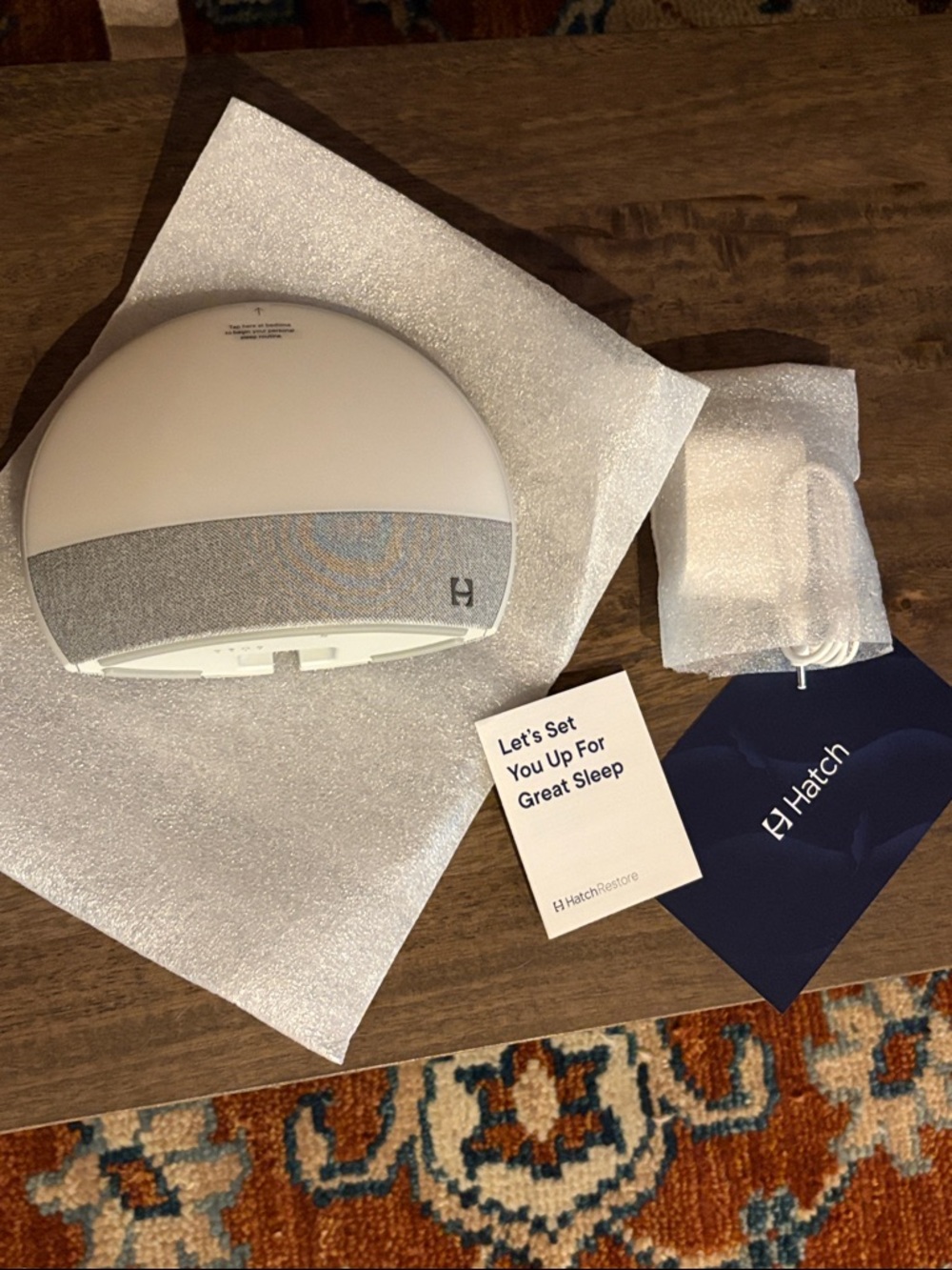 NEW Hatch Restore 1 Sound Machine & Smart Sleep Light - White/Grey